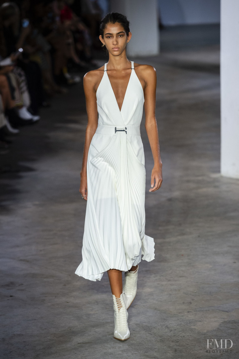 Brittany Noon featured in  the Dion Lee fashion show for Spring/Summer 2019