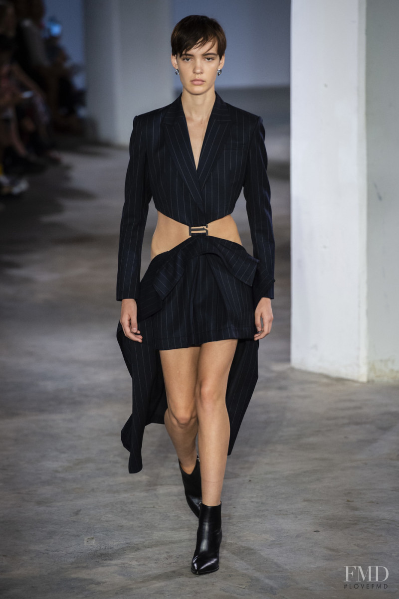 Oslo Grace featured in  the Dion Lee fashion show for Spring/Summer 2019