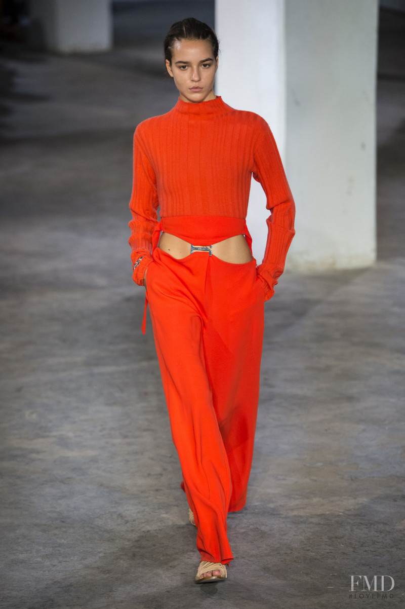 Emm Arruda featured in  the Dion Lee fashion show for Spring/Summer 2019
