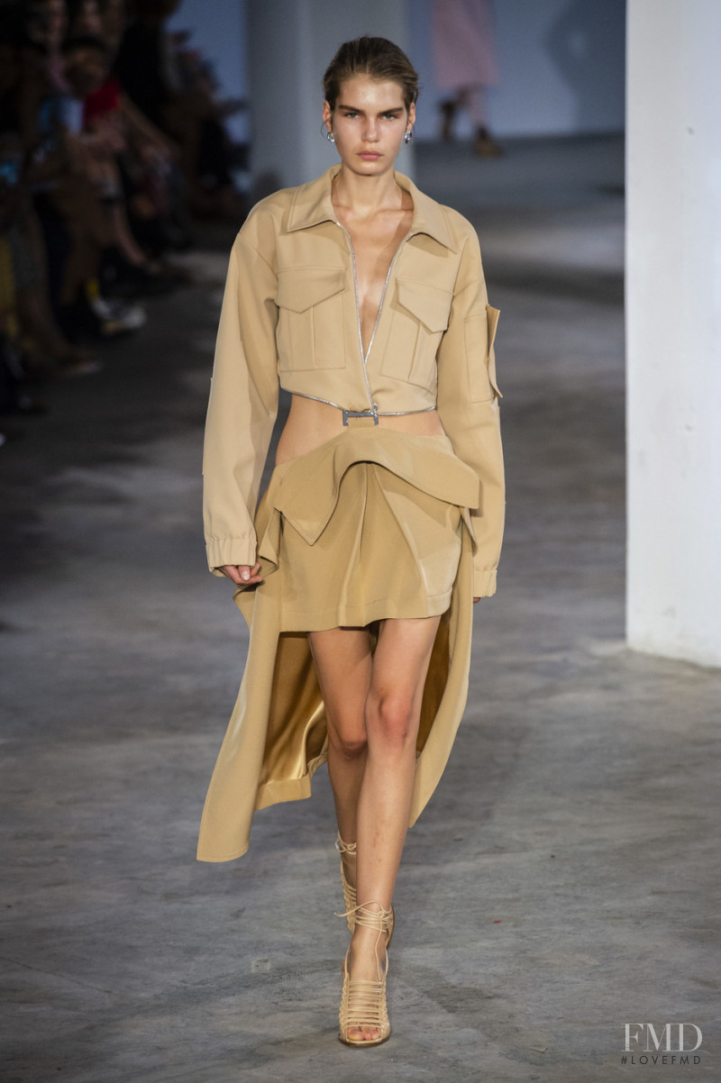 Sophie Rask featured in  the Dion Lee fashion show for Spring/Summer 2019