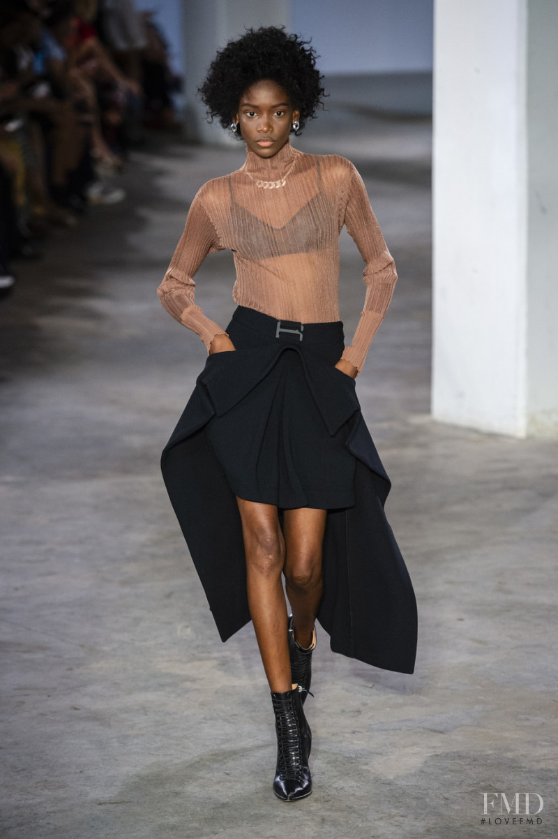 Elibeidy Dani featured in  the Dion Lee fashion show for Spring/Summer 2019