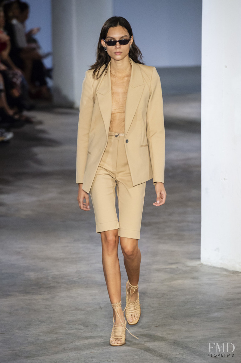 Charlee Fraser featured in  the Dion Lee fashion show for Spring/Summer 2019