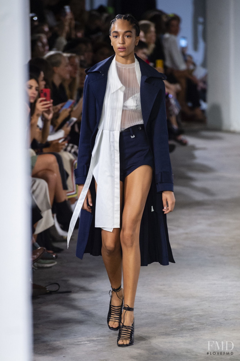 Indira Scott featured in  the Dion Lee fashion show for Spring/Summer 2019