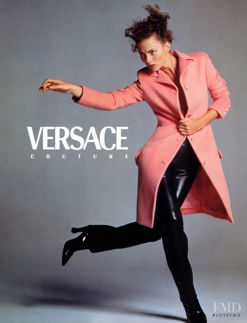Kate Moss featured in  the Versace advertisement for Autumn/Winter 1996