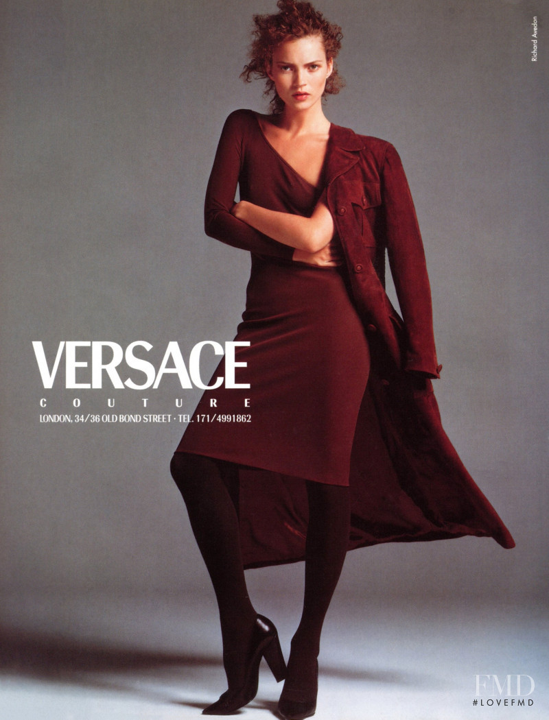 Kate Moss featured in  the Versace advertisement for Autumn/Winter 1996