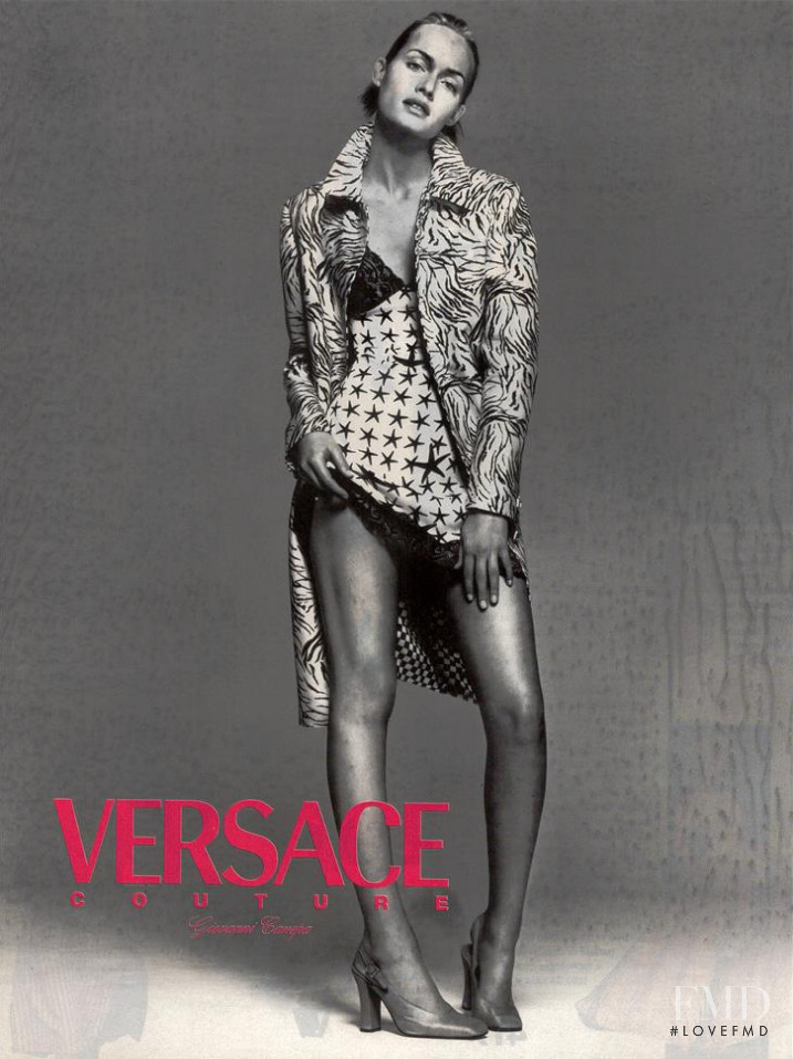 Amber Valletta featured in  the Versace advertisement for Autumn/Winter 1996