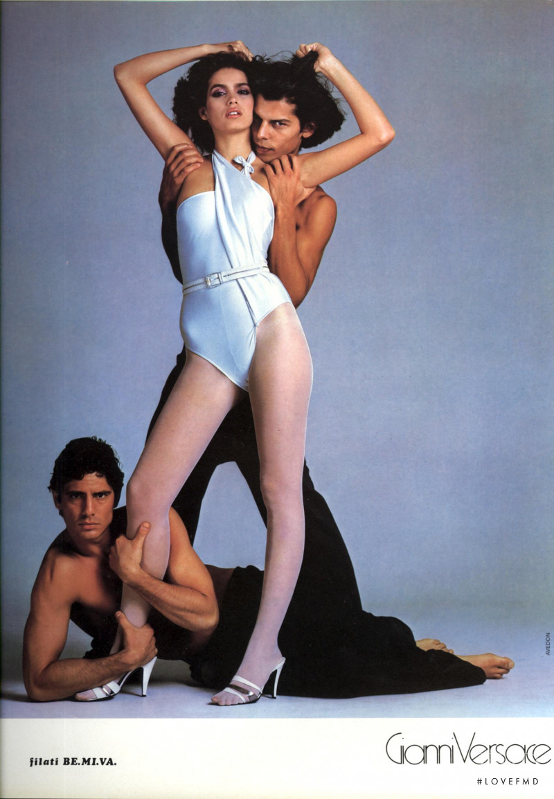 Gia Marie Carangi featured in  the Versace advertisement for Spring/Summer 1980