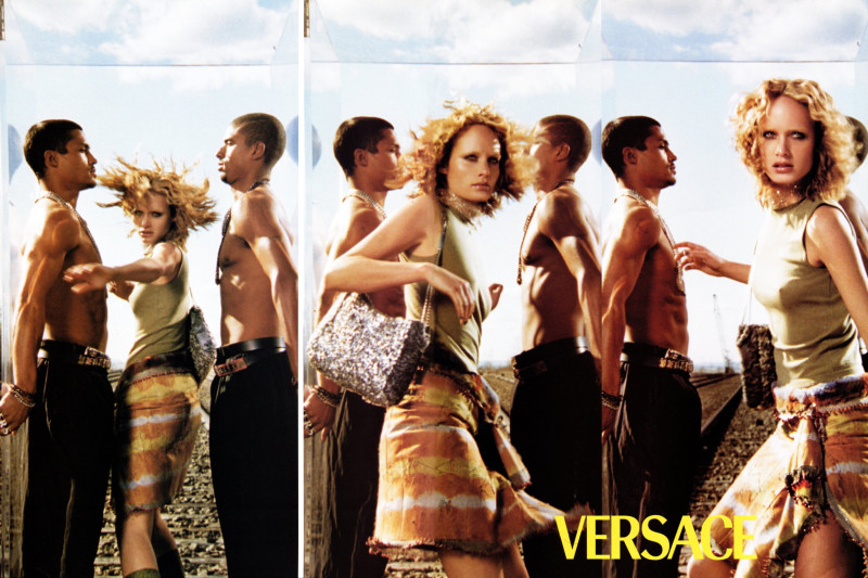 Gisele Bundchen featured in  the Versace advertisement for Autumn/Winter 1999