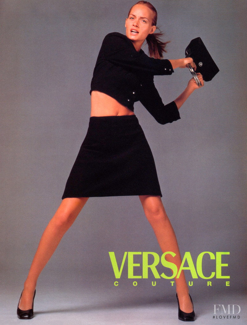 Amber Valletta featured in  the Versace advertisement for Spring/Summer 1996