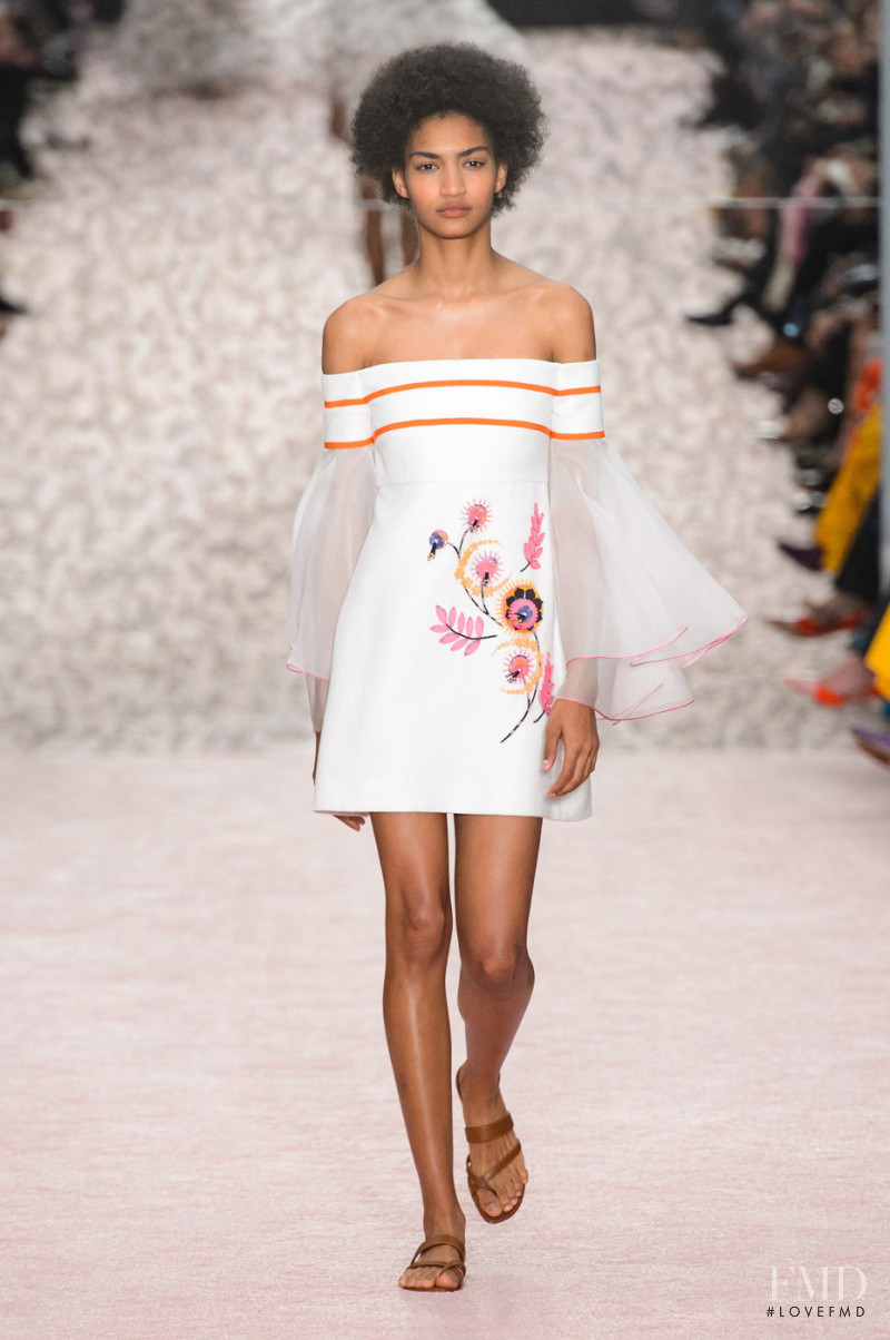 Anyelina Rosa featured in  the Carolina Herrera fashion show for Spring/Summer 2019