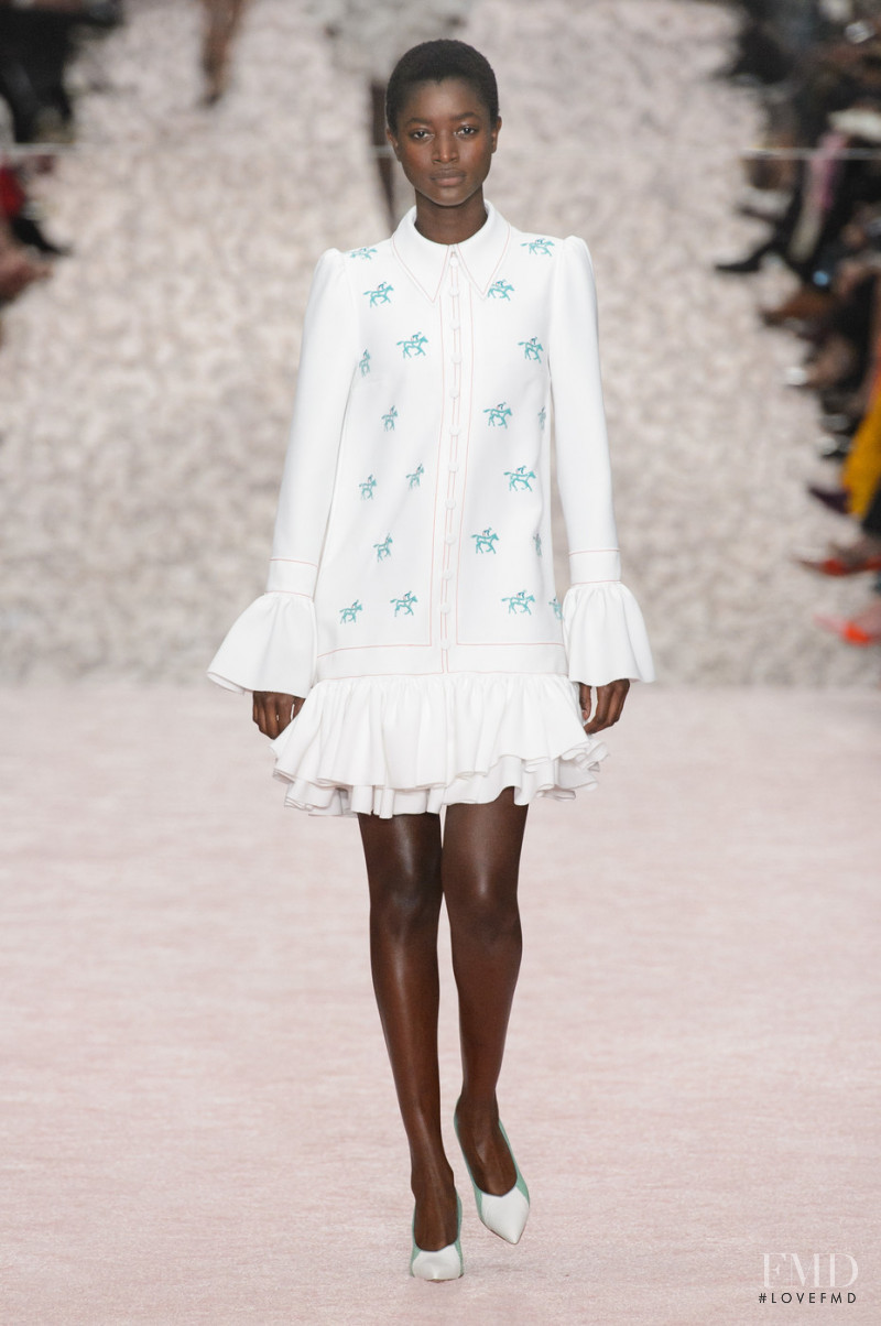 Oumie Jammeh featured in  the Carolina Herrera fashion show for Spring/Summer 2019