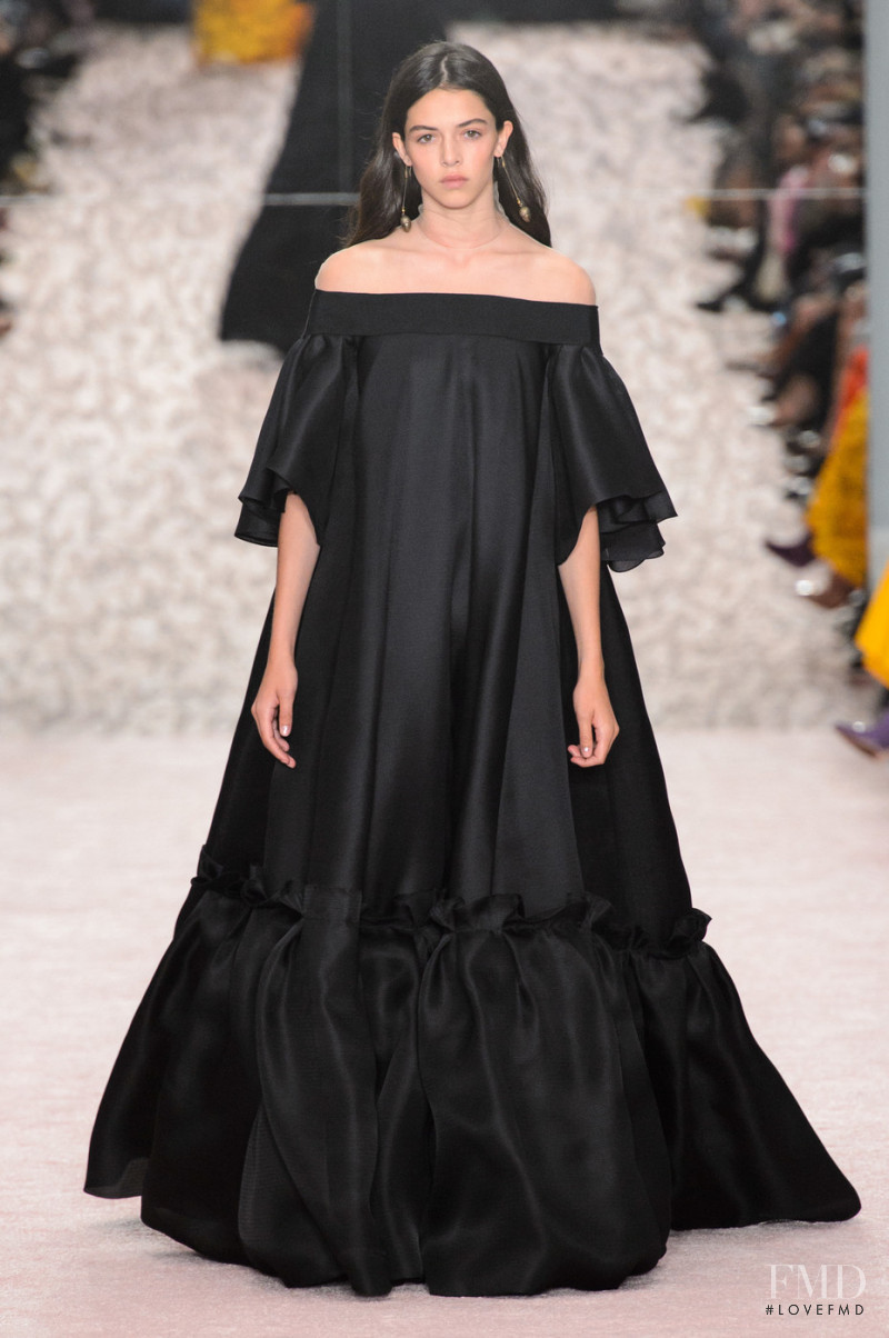 Maria Miguel featured in  the Carolina Herrera fashion show for Spring/Summer 2019