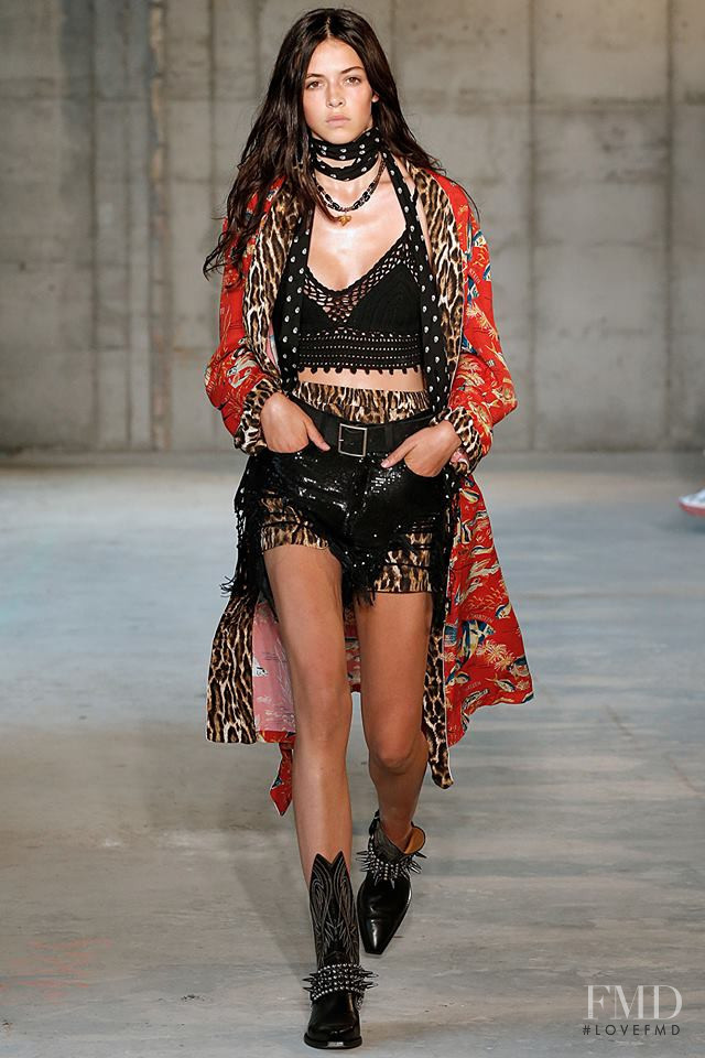 Maria Miguel featured in  the R13 fashion show for Spring/Summer 2019