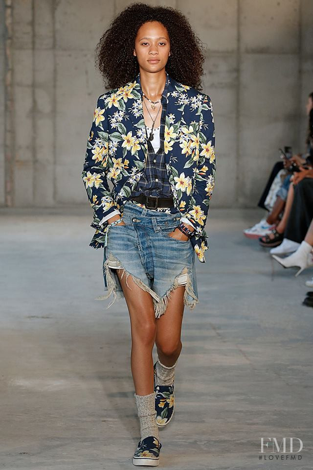 Selena Forrest featured in  the R13 fashion show for Spring/Summer 2019