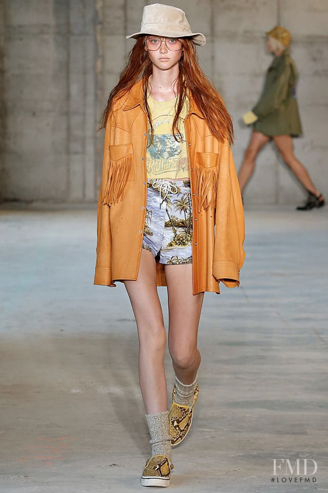 Sara Grace Wallerstedt featured in  the R13 fashion show for Spring/Summer 2019