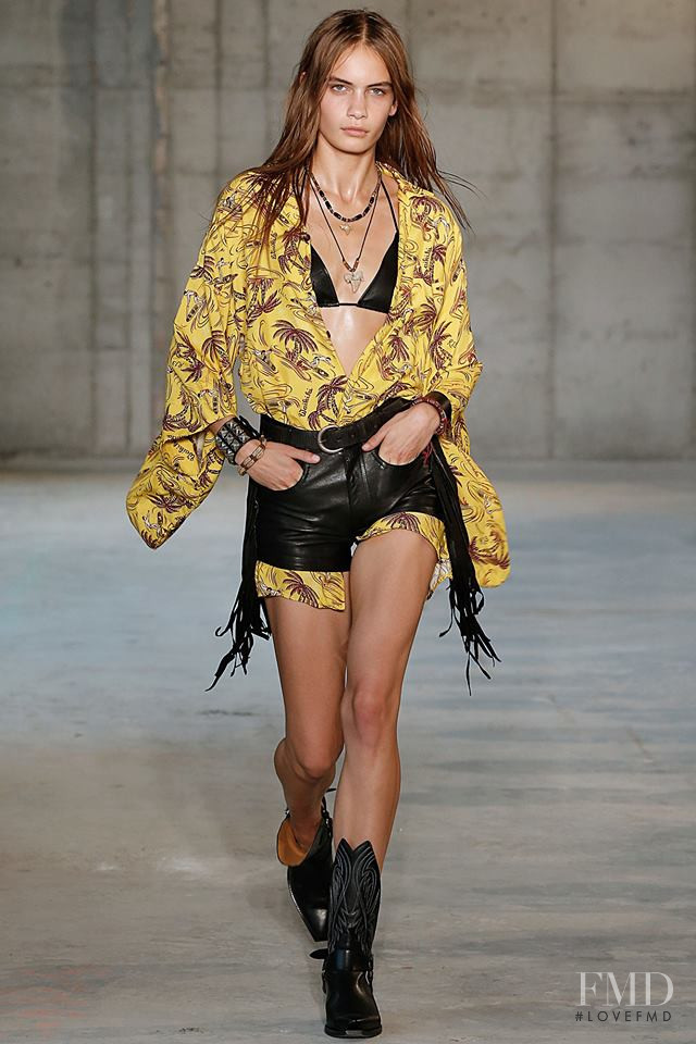 Nina Marker featured in  the R13 fashion show for Spring/Summer 2019