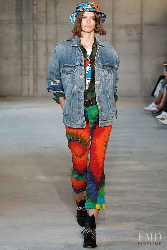 Cara Taylor featured in  the R13 fashion show for Spring/Summer 2019