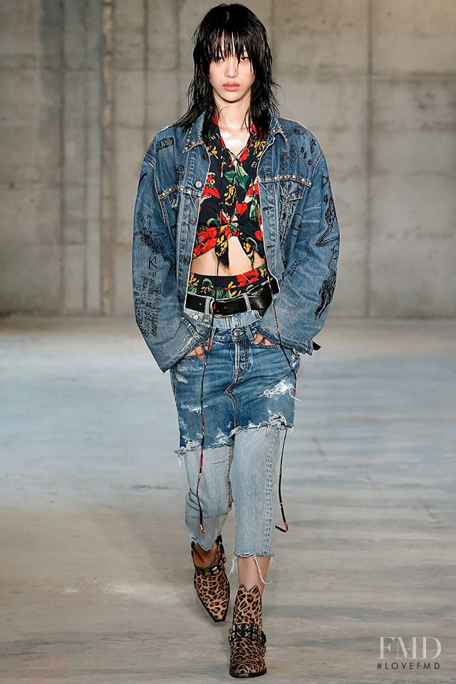 So Ra Choi featured in  the R13 fashion show for Spring/Summer 2019