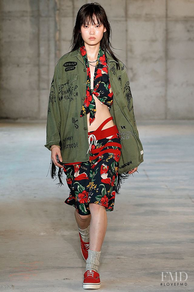Xie Chaoyu featured in  the R13 fashion show for Spring/Summer 2019