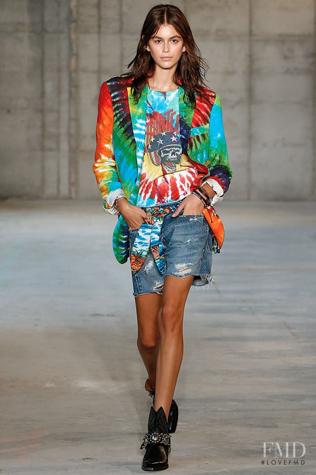 Kaia Gerber featured in  the R13 fashion show for Spring/Summer 2019