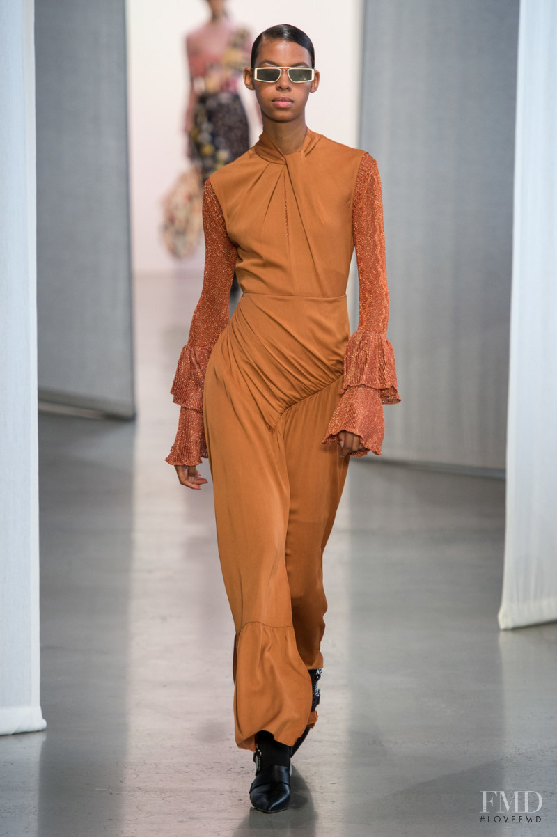 Alyssa Traore featured in  the Self Portrait fashion show for Spring/Summer 2019