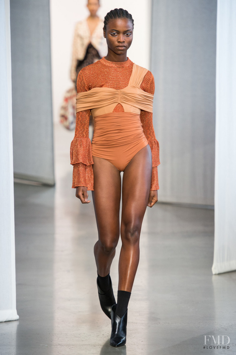 Olamide Ogundele featured in  the Self Portrait fashion show for Spring/Summer 2019