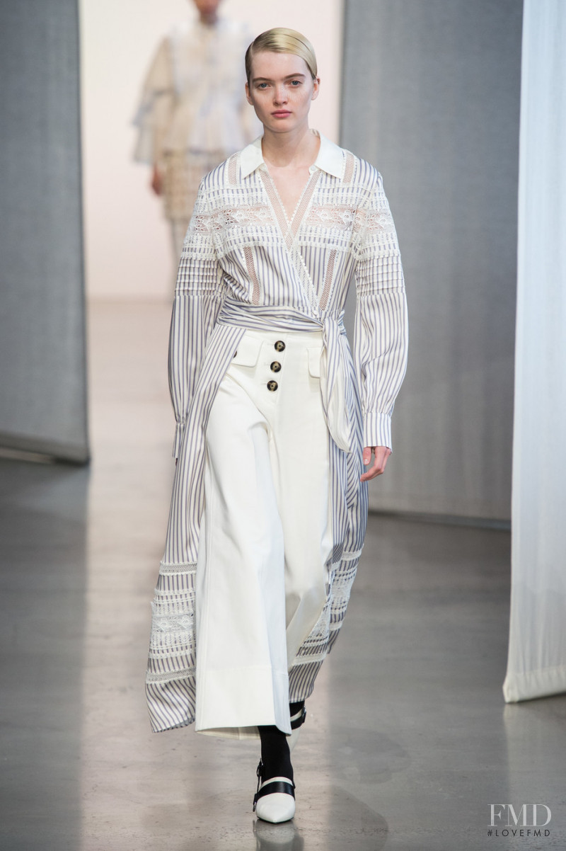 Ruth Bell featured in  the Self Portrait fashion show for Spring/Summer 2019