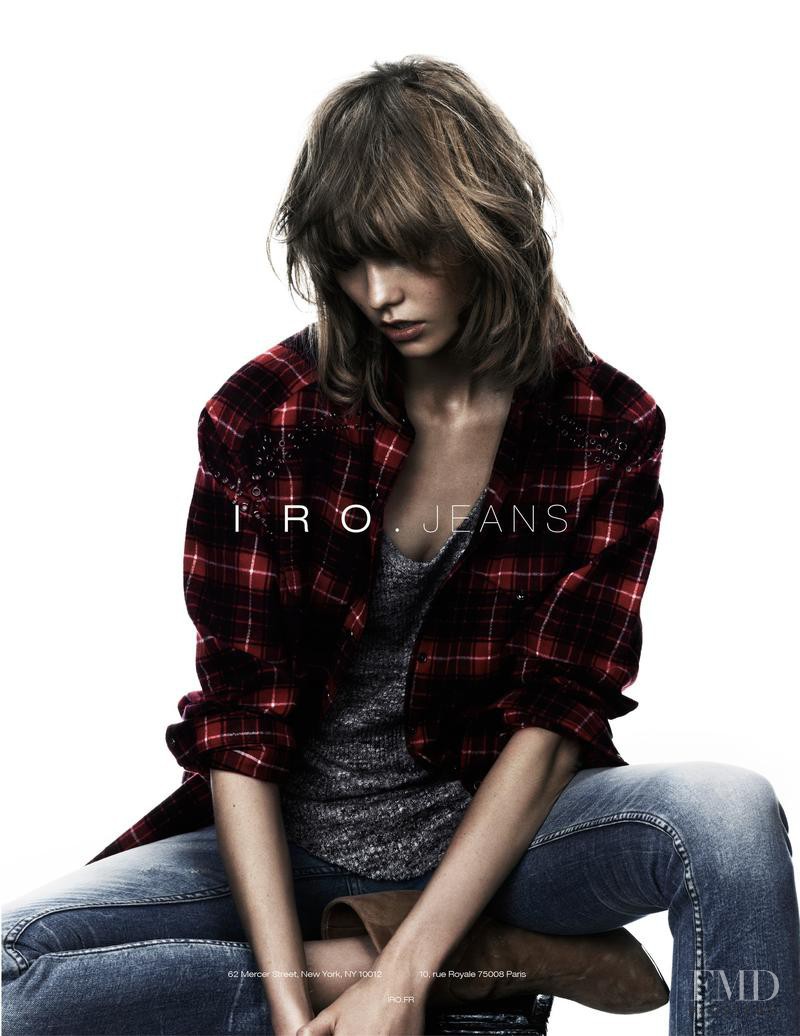 Karlie Kloss featured in  the IRO Paris advertisement for Autumn/Winter 2013