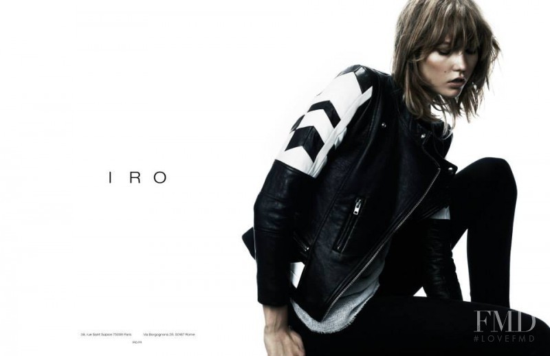 Karlie Kloss featured in  the IRO Paris advertisement for Autumn/Winter 2013