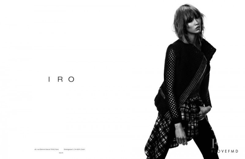 Karlie Kloss featured in  the IRO Paris advertisement for Autumn/Winter 2013