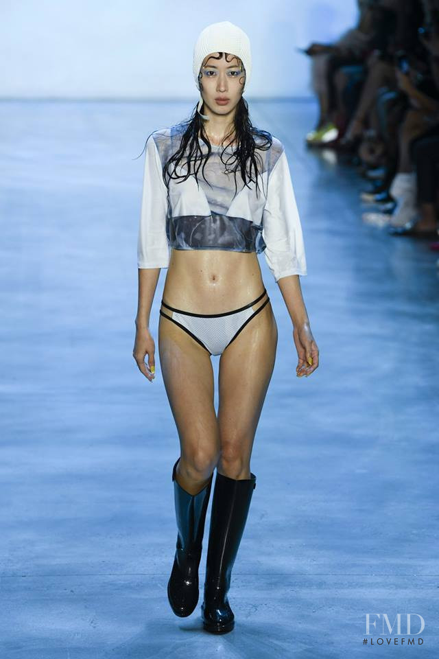 Ji Young Kwak featured in  the Chromat fashion show for Spring/Summer 2019