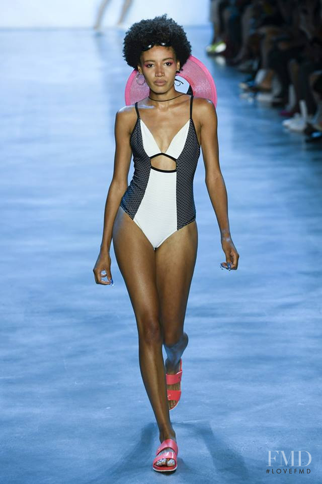 Olivia Richard featured in  the Chromat fashion show for Spring/Summer 2019