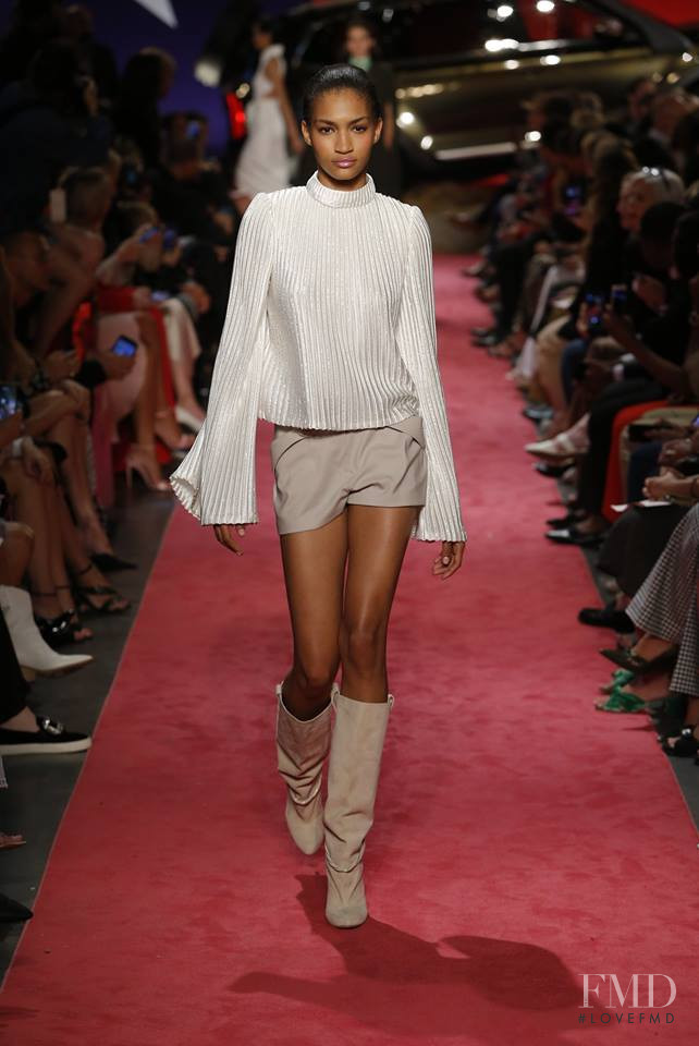 Anyelina Rosa featured in  the Brandon Maxwell fashion show for Spring/Summer 2019