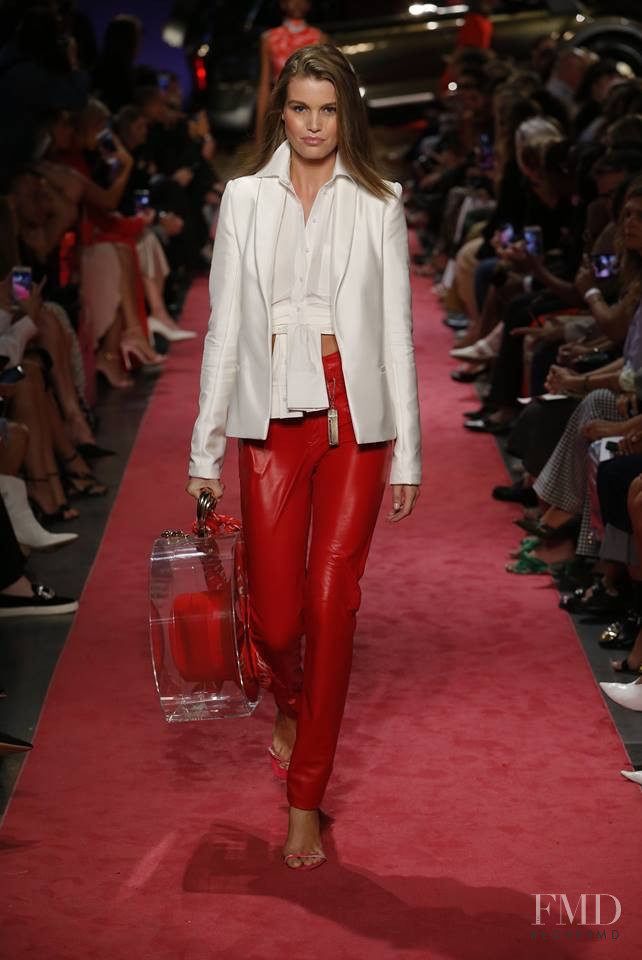 Luna Bijl featured in  the Brandon Maxwell fashion show for Spring/Summer 2019
