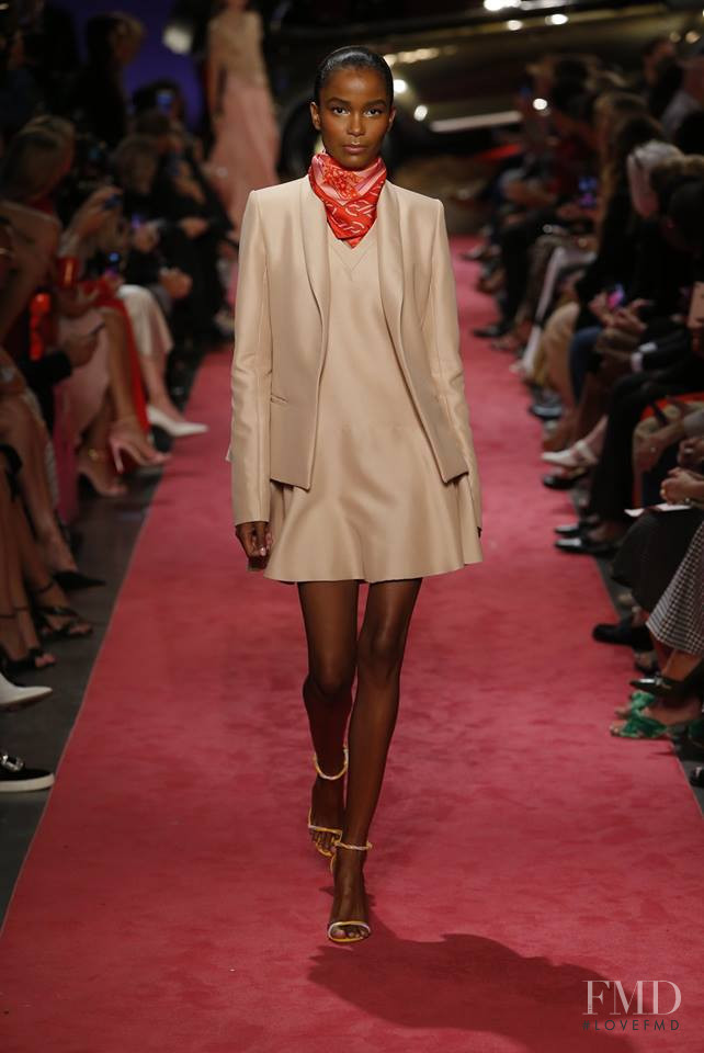Isilda Moreira featured in  the Brandon Maxwell fashion show for Spring/Summer 2019