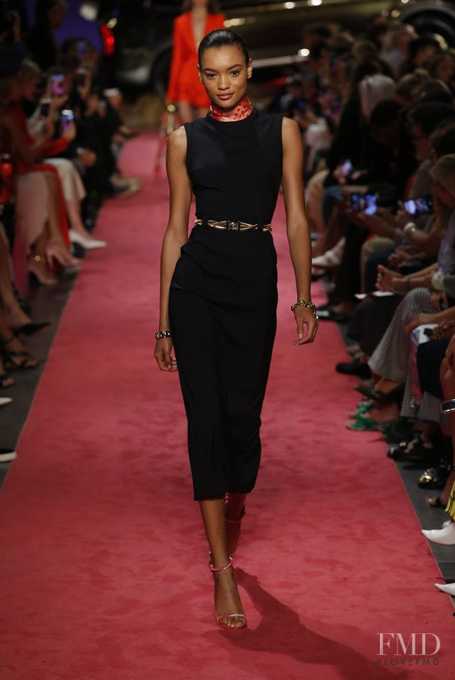 Lameka Fox featured in  the Brandon Maxwell fashion show for Spring/Summer 2019