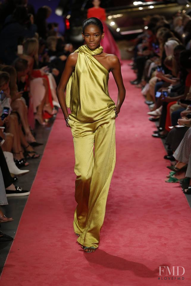 Elibeidy Dani featured in  the Brandon Maxwell fashion show for Spring/Summer 2019