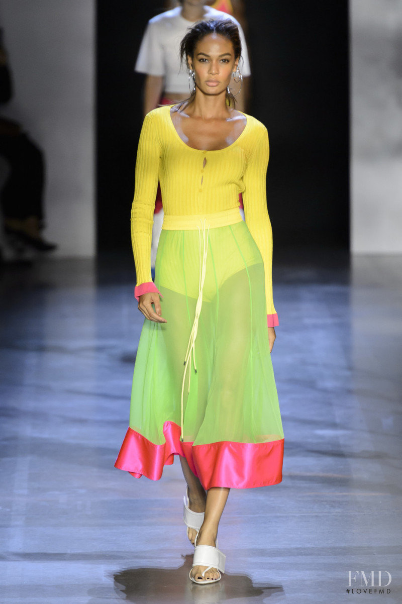 Joan Smalls featured in  the Prabal Gurung fashion show for Spring/Summer 2019
