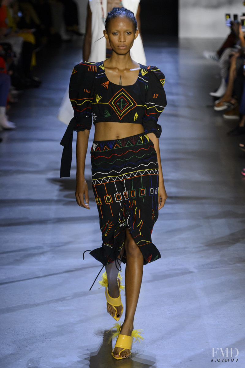 Adesuwa Aighewi featured in  the Prabal Gurung fashion show for Spring/Summer 2019
