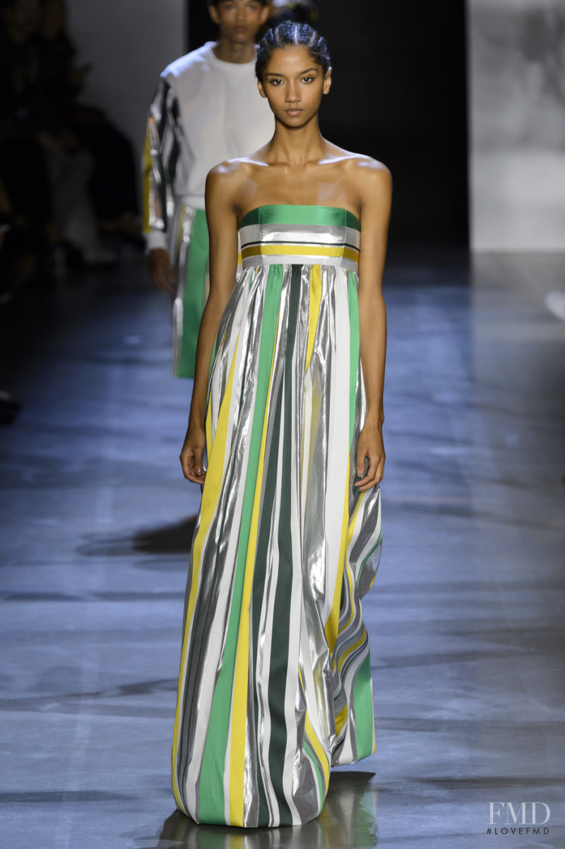 Aiden Curtiss featured in  the Prabal Gurung fashion show for Spring/Summer 2019