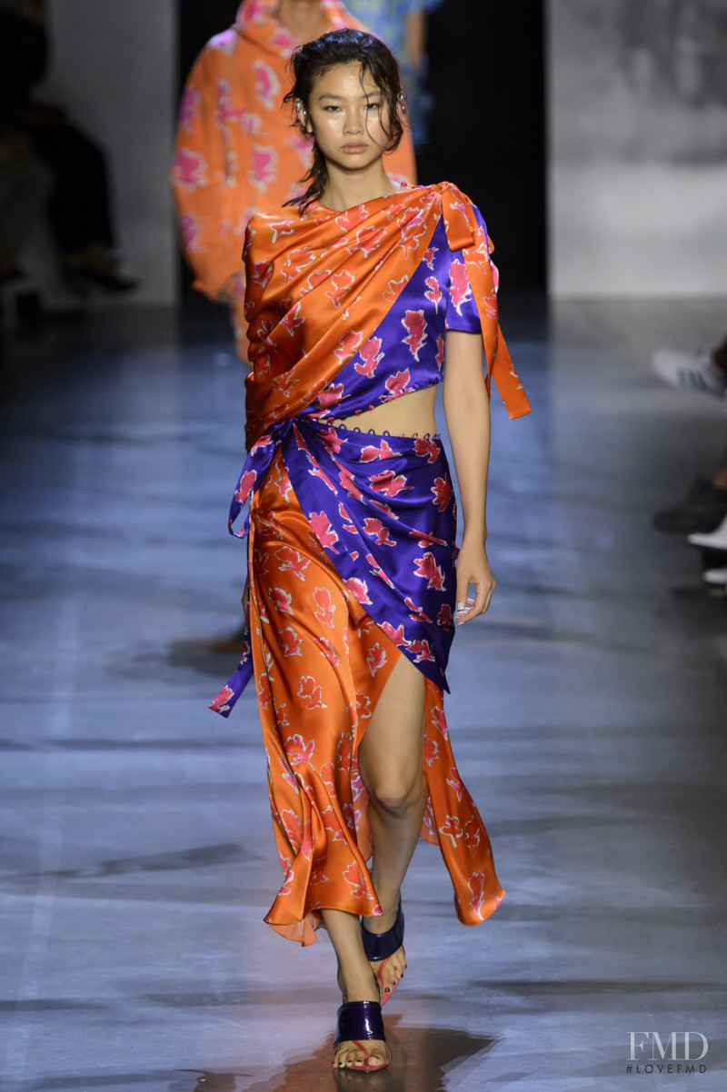 HoYeon Jung featured in  the Prabal Gurung fashion show for Spring/Summer 2019