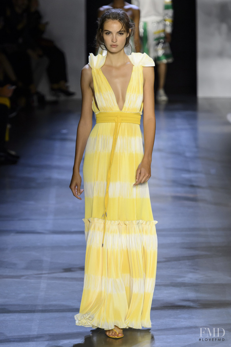 Camille Hurel featured in  the Prabal Gurung fashion show for Spring/Summer 2019