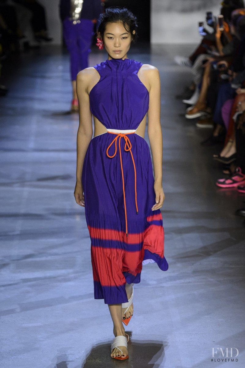 Chiharu Okunugi featured in  the Prabal Gurung fashion show for Spring/Summer 2019