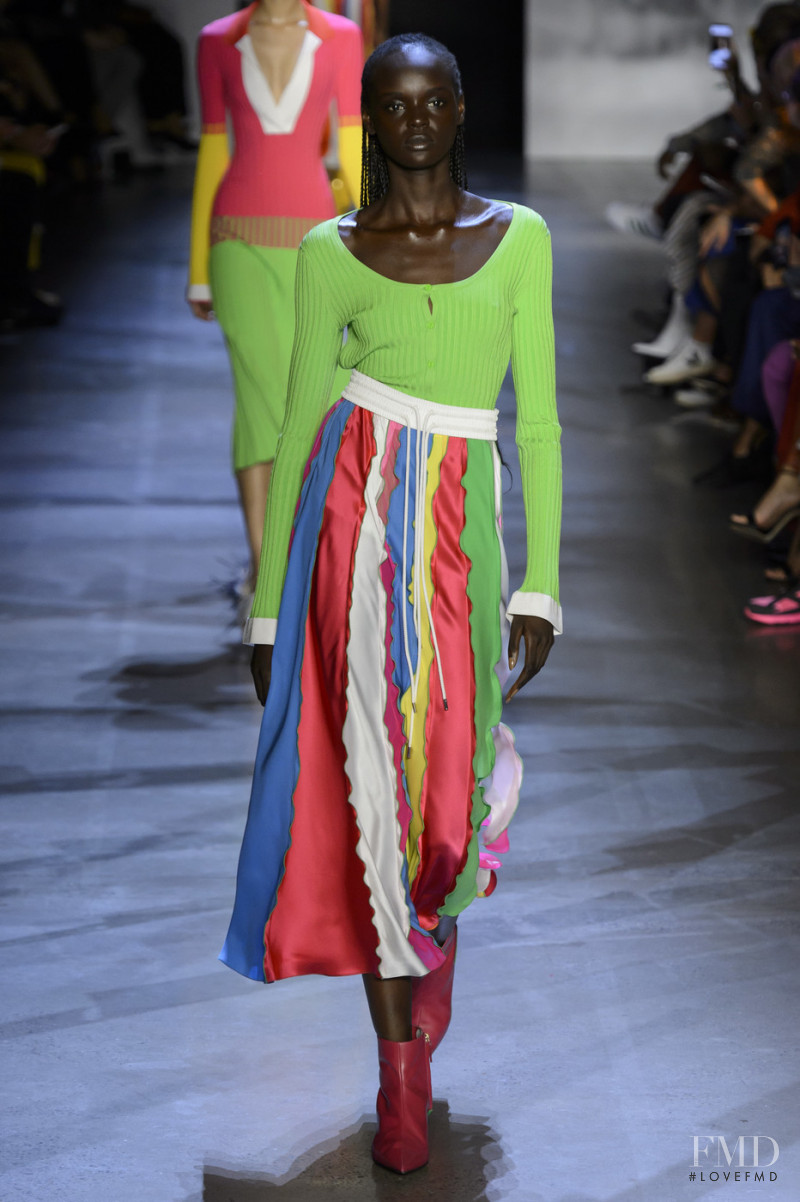 Duckie Thot featured in  the Prabal Gurung fashion show for Spring/Summer 2019