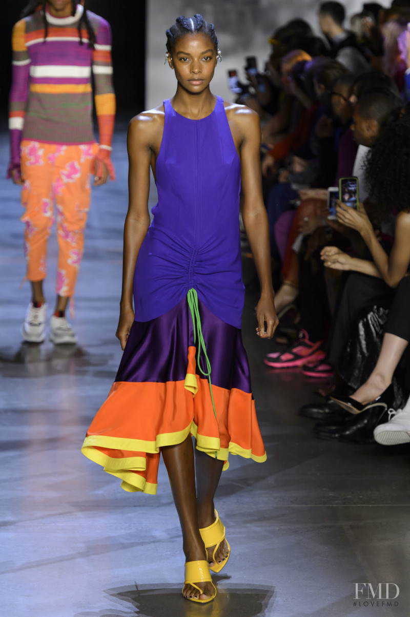 Karly Loyce featured in  the Prabal Gurung fashion show for Spring/Summer 2019