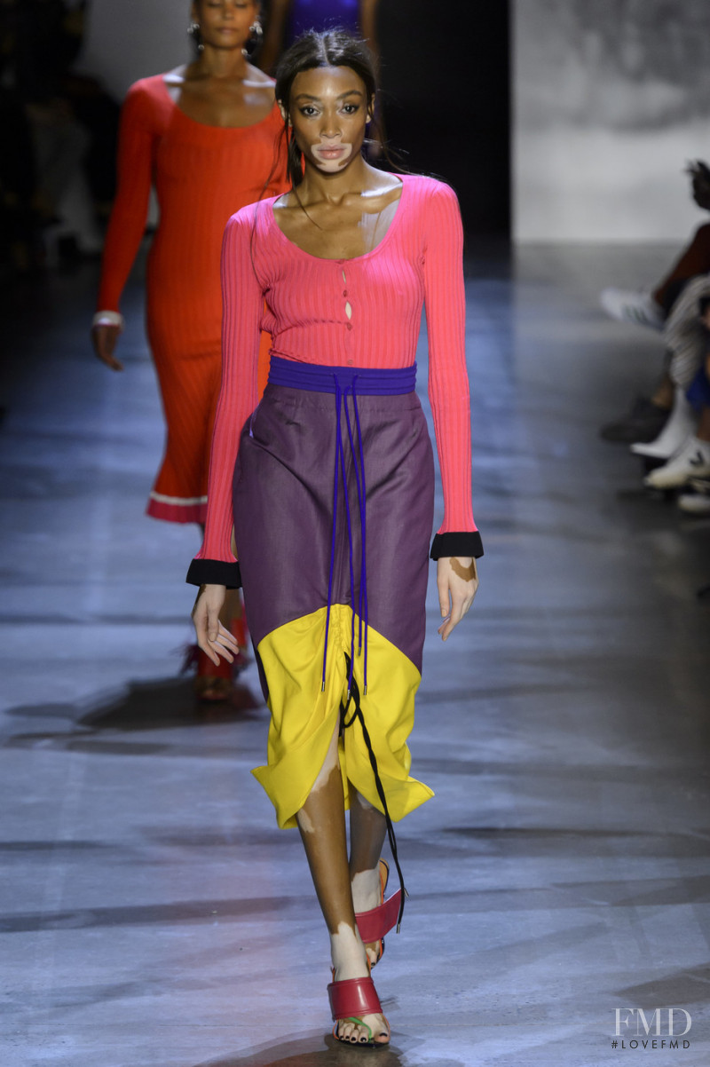 Winnie Chantelle Harlow featured in  the Prabal Gurung fashion show for Spring/Summer 2019