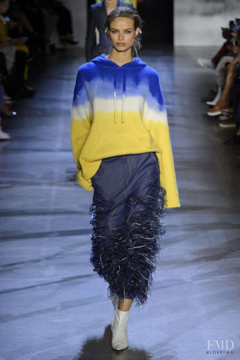 Birgit Kos featured in  the Prabal Gurung fashion show for Spring/Summer 2019