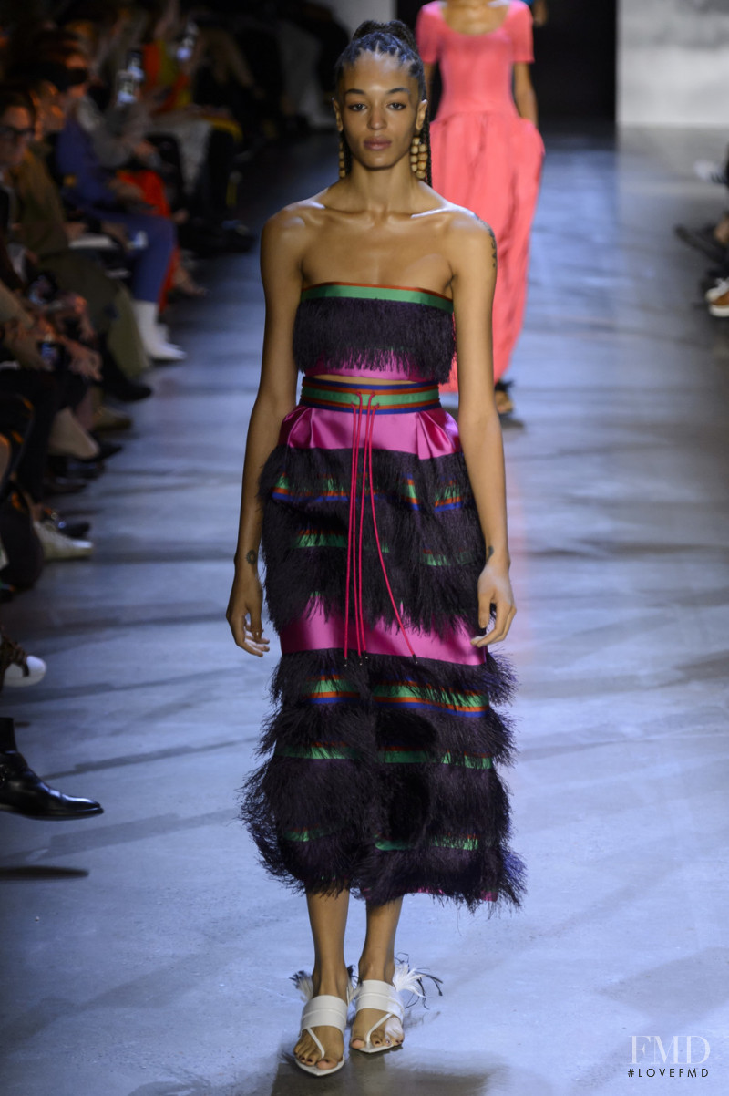 Indira Scott featured in  the Prabal Gurung fashion show for Spring/Summer 2019