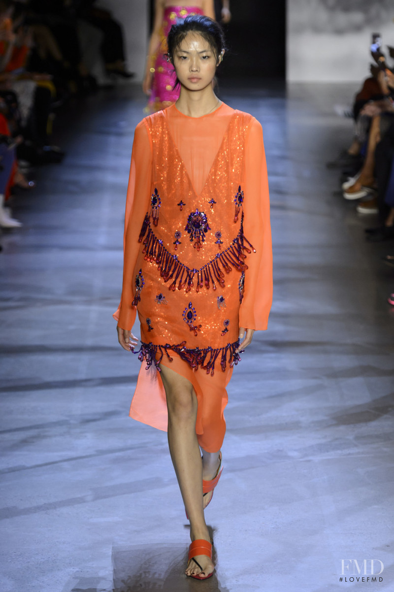 Sijia Kang featured in  the Prabal Gurung fashion show for Spring/Summer 2019