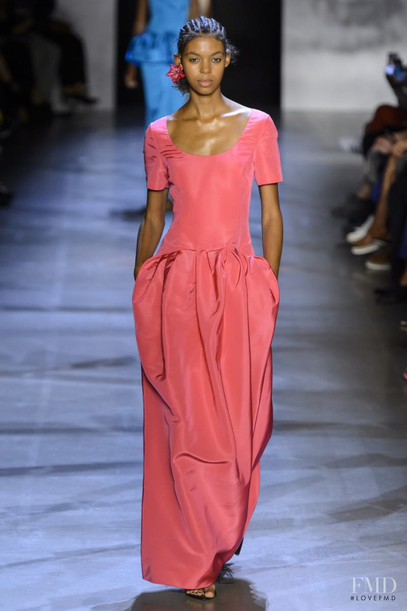 Alyssa Traore featured in  the Prabal Gurung fashion show for Spring/Summer 2019